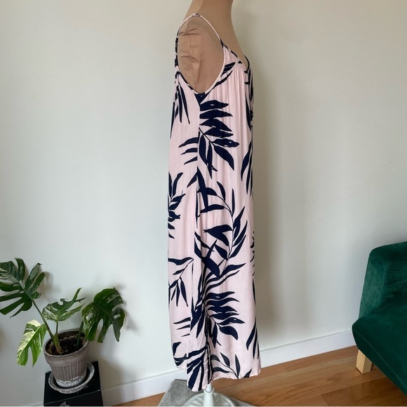 Michael Stars Tickle Pink Palm Frond Print Viscose Midi Paradiso Sundress EUC S - Picture 5 of 9